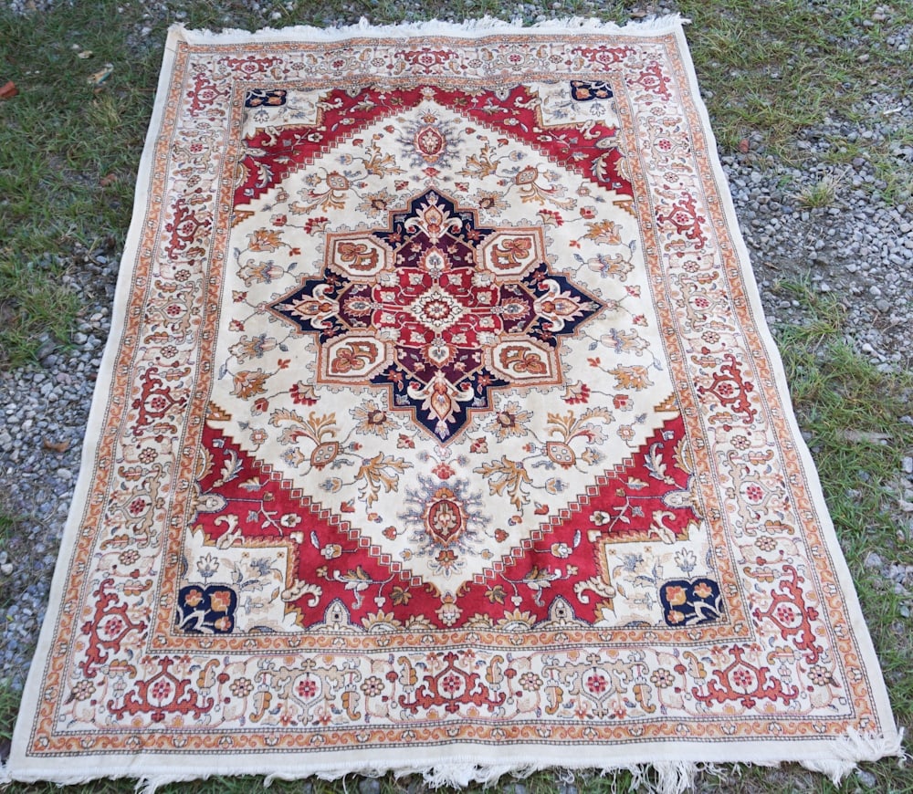 Finely Woven Mahi Tabriz Silk Carpet (1 of 3)