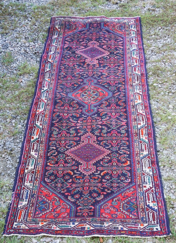 Vintage Persian Tribal Kurdish Caucasian Runner (1 of 3)