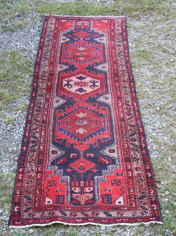 Antique Persian Kurdish Tribal Runner Carpet (1 of 4)