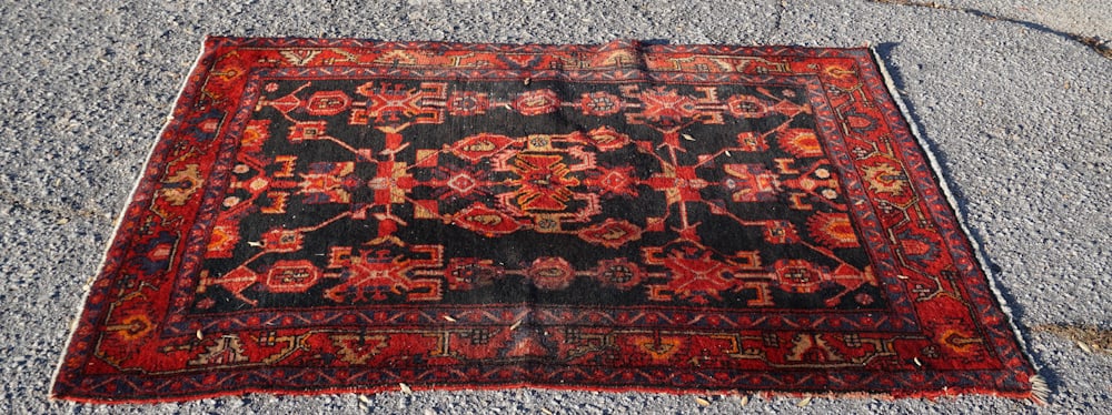 Handsome Vintage Persian Hamadan Carpet (1 of 3)