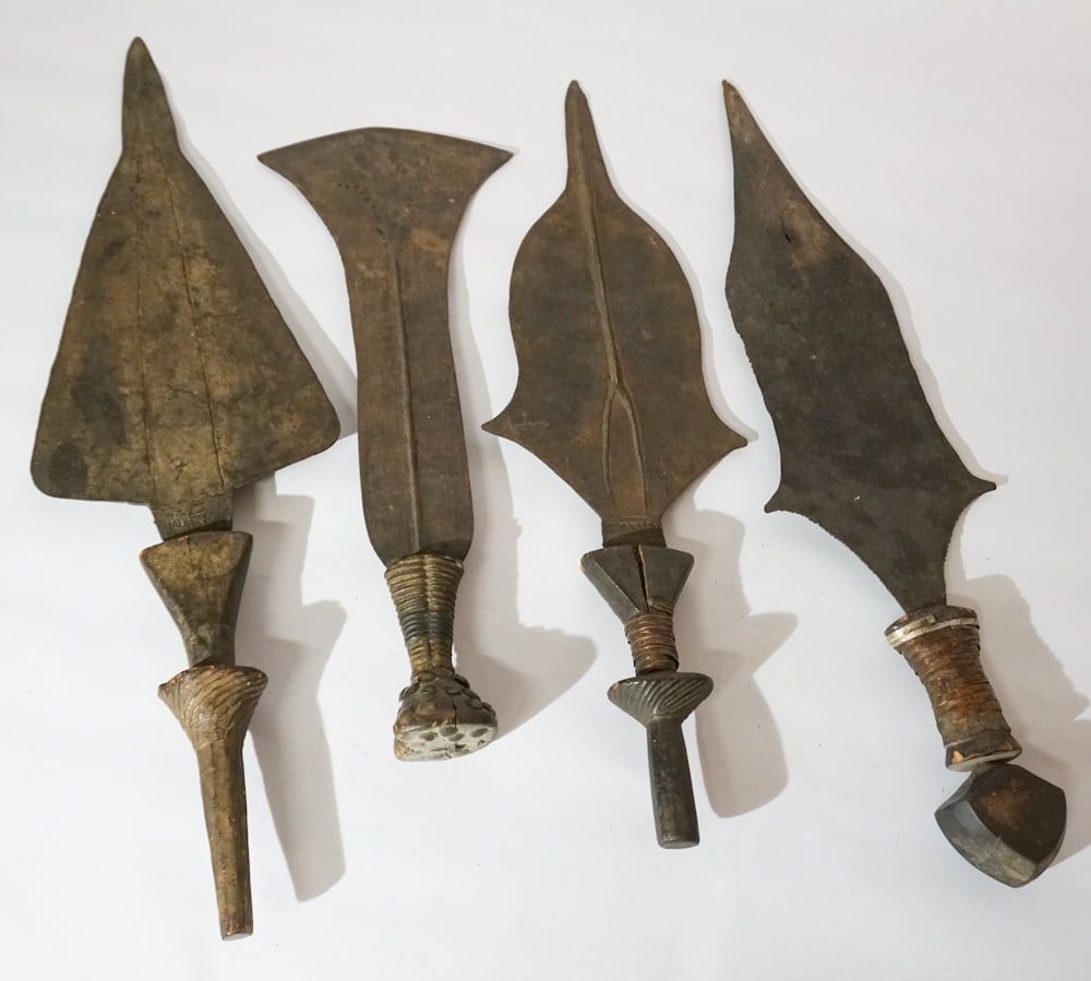 Collection Antique African Nkutsho Short Swords (1 of 2)