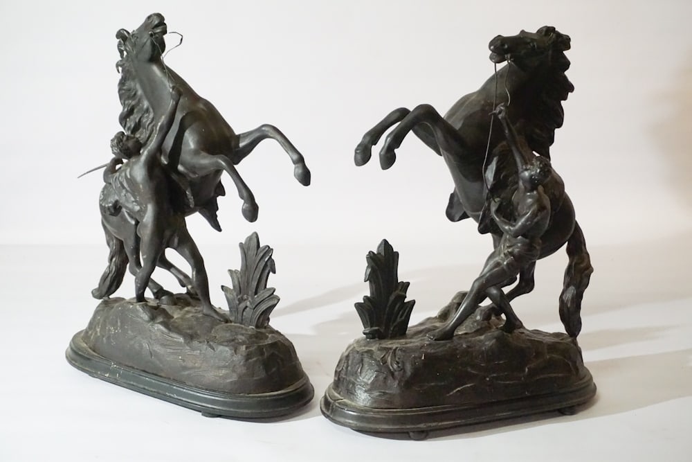 Pair Renaissance Revival Mantle Garnitures (1 of 3)