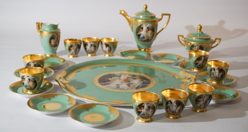 Fine Set Antique Chezkoslovikian Porcelain (1 of 3)