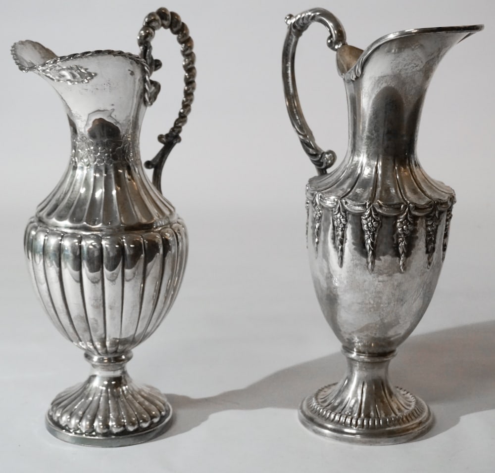 Two Mexican Silver Water Pitchers (1 of 3)