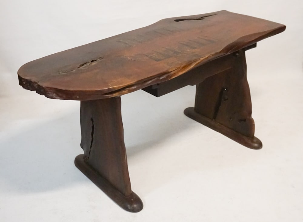 Excellent Mid Century Walnut Games Table or Desk (1 of 9)