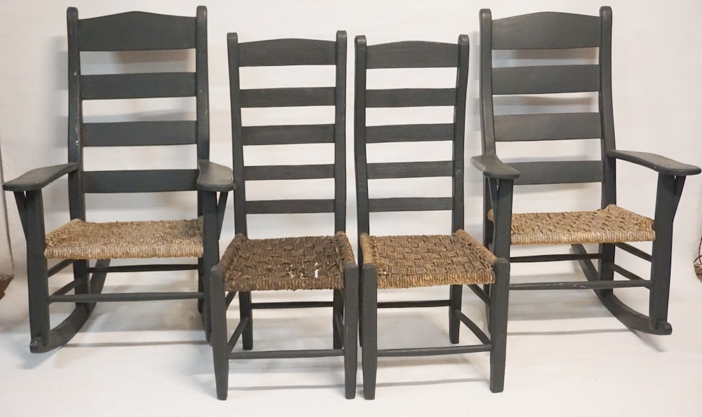 Very Fine Set Hunter Family Chairs (1 of 1)