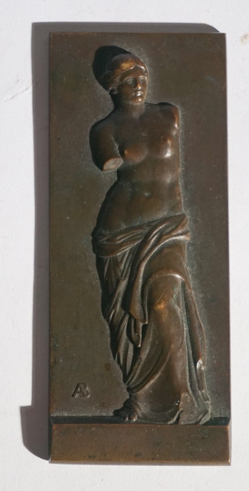 Grand Tour French Bronze Plaque of Venus (1 of 3)
