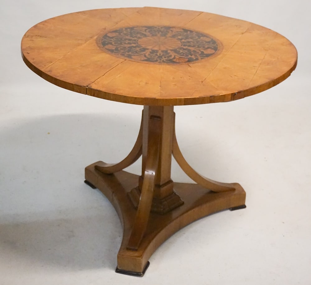 Fine Biedermeier Satinwood & Ebony Breakfast Table (1 of 4)