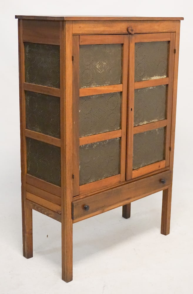 Southern Country Federal Black Walnut Pie Safe (1 of 4)