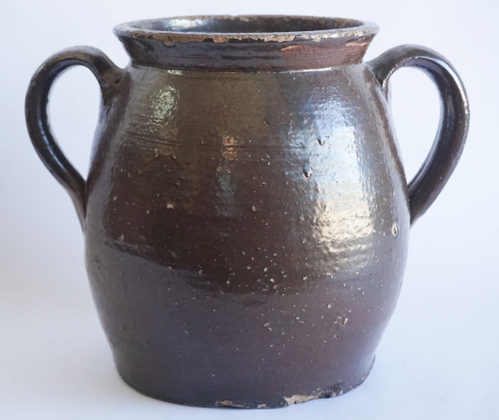 Southern Stoneware Two Handled Preserve Jar (1 of 3)
