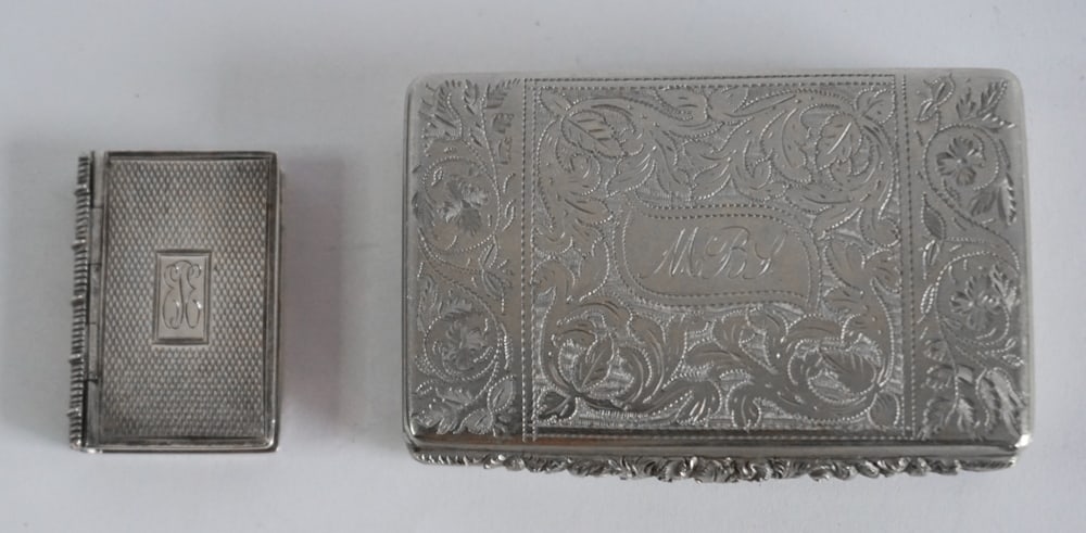 Two Antique English Silver Boxes (1 of 4)