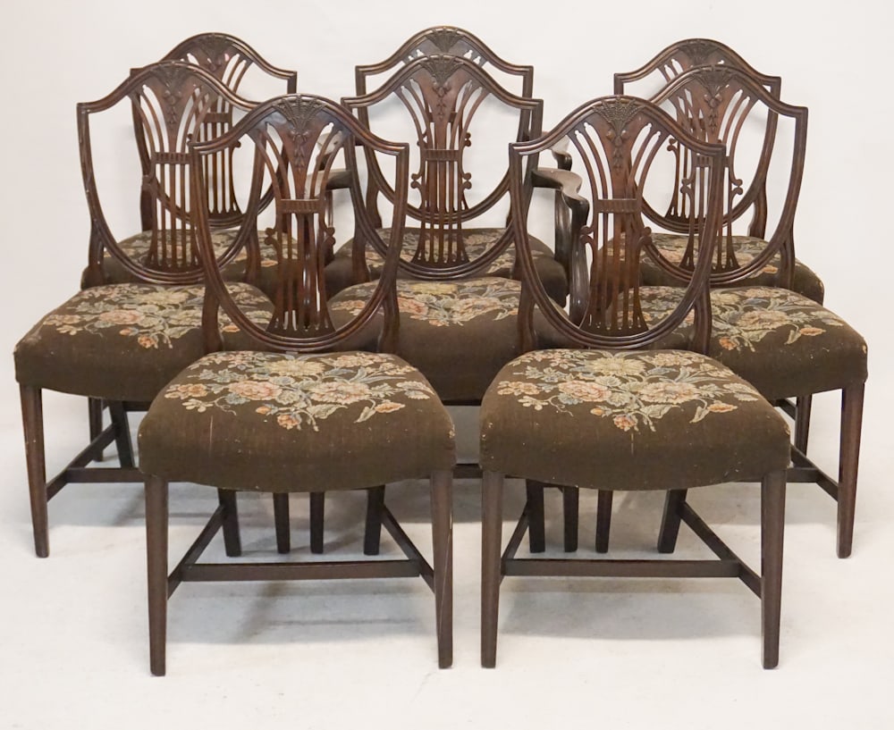 Fine Set English George III Mahogany Dining Chairs (1 of 4)