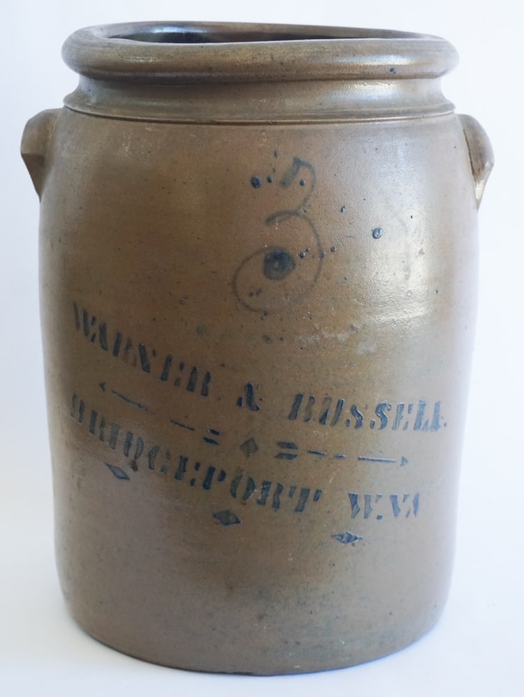 Decorated Southern Stoneware Storage Jar West Virginia (1 of 3)