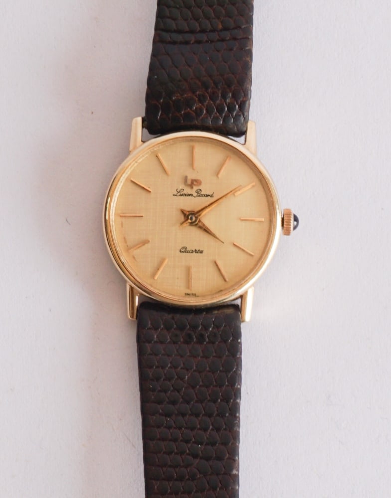 Elegant Lucien Piccard 14k Gold Ladies Wrist Watch (1 of 2)