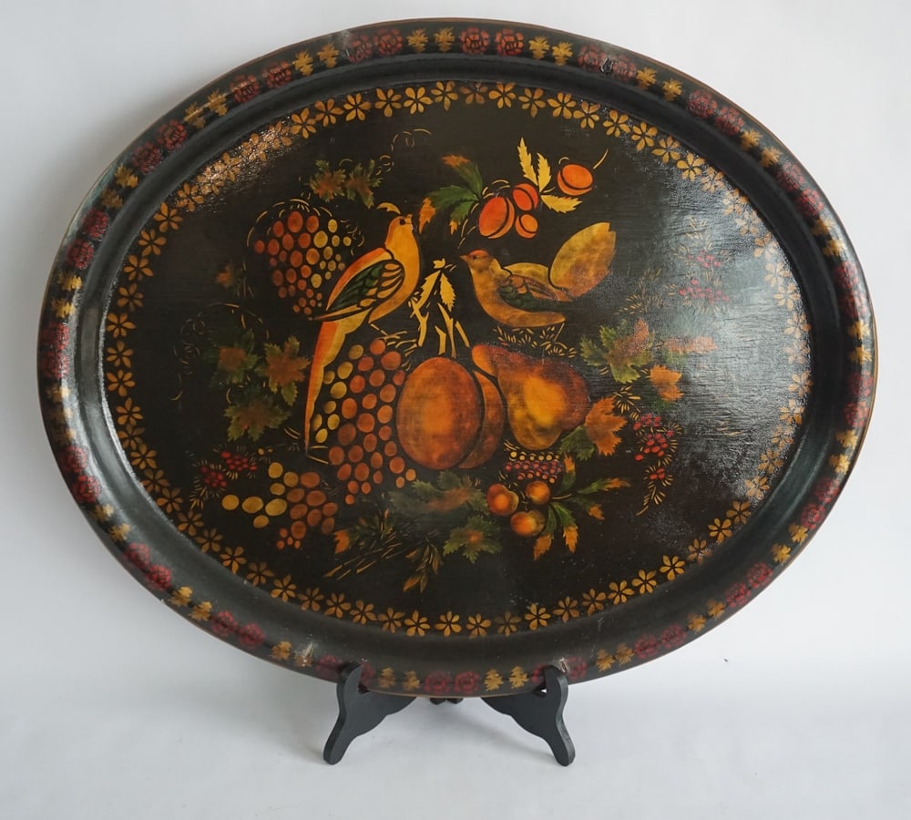 Towle Painted Serving Tray In the Sheraton Style (1 of 3)