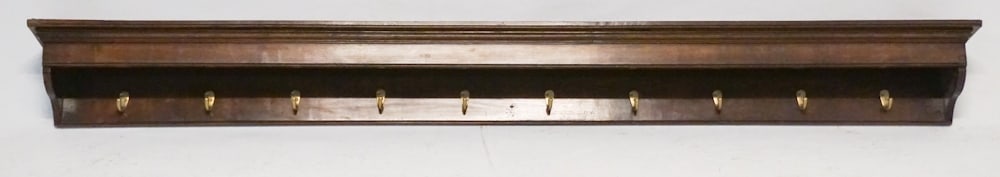 Edwardian Mahogany Coat, Hat or Whip Hanger (1 of 3)