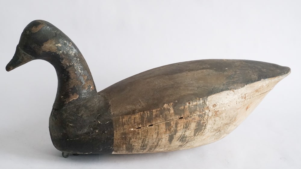 Antique American Carved & Painted Brandt Decoy (1 of 3)