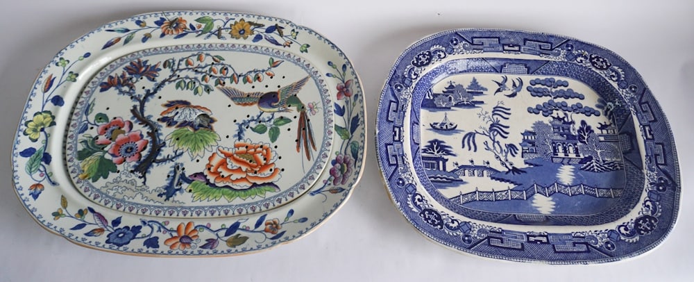 Two Antique English Ironstone Serving Platters (1 of 4)
