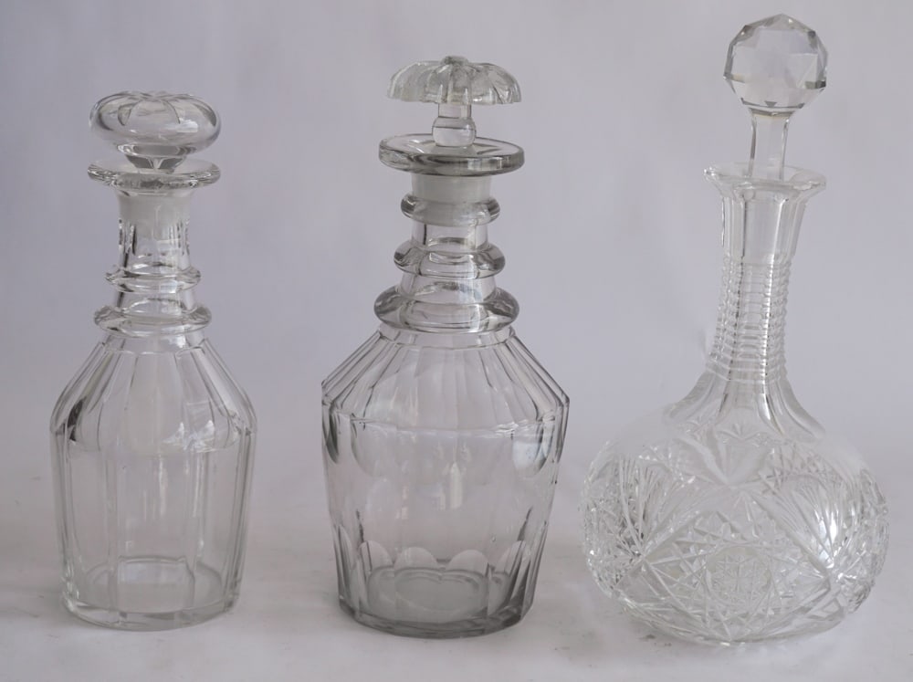 Collection Three Antique & Vintage Liquor Decanter (1 of 1)