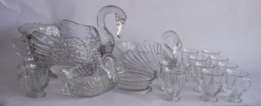 Vintage Cambridge Pressed Glass Punch Set (1 of 2)