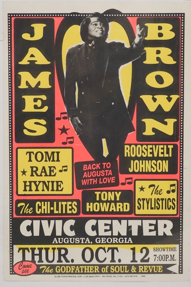 Original Vintage James Brown Concert Poster (1 of 1)