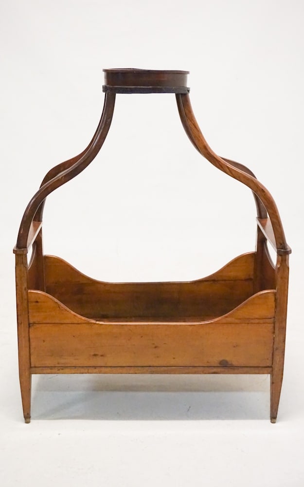 Rare American Federal Cherry Wood Child's Bed (1 of 2)