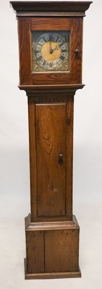 English George III Oak Tall Case Clock (1 of 2)