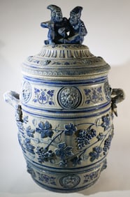 Large Antique German Stoneware Watercooler