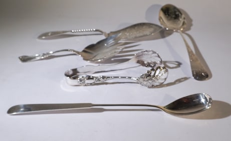 Collection Antique Sterling Silver Serving Pieces