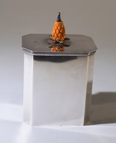 Handsome Ensko Sterling Silver Tea Caddy