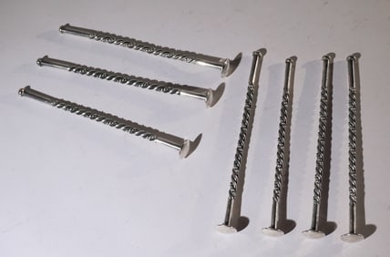 Set Vintage Hand Crafted Sterling Julep Muttlers