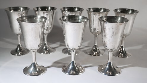 Fine Set Gorham Sterling Silver Goblets