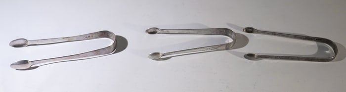 Antique English Georgian Silver Sugar Tongs