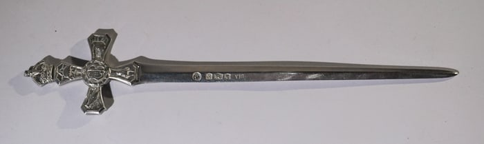 Antique English Edwardian Silver Letter Opener