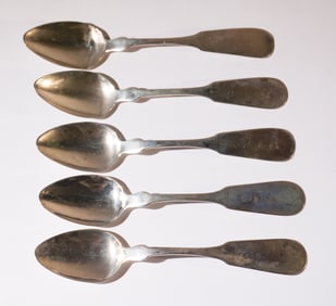 Charleston SC Coin Silver Set of Spoons