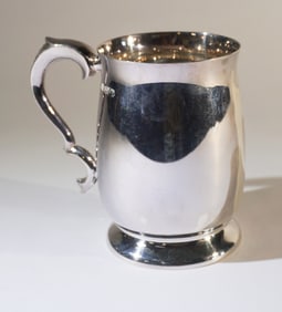Vintage George III Style English Silver Tankard