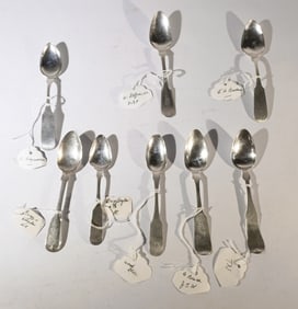 Collection Antique Southern Coin Silver Spoons
