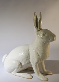 Charming Antique Cast Iron Rabbit Door Stop