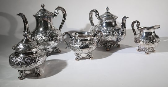Reed & Barton Silver Plate Tea & Coffee Service