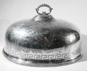 Antique Regency Sheffield Silver Plate Meat Dome