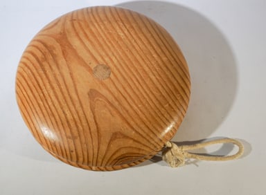 Charming Custom Made Turned Pine Giant Yo Yo