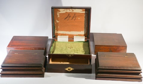 Antique English & American Mahogany Boxes