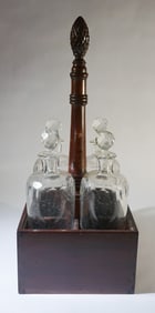 Excellent Neoclassical Carved Mahogany Bottle Box