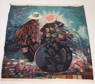 Latin American Woven Pictorial Wall Hanging