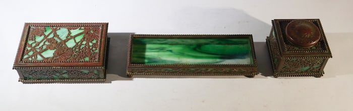 Arts & Crafts Period Tiffany Studios Desk Set