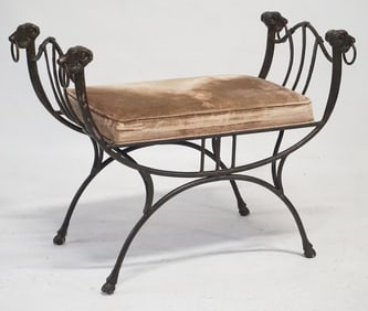 Regency Style Iron Dressing or Window Seat