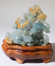 Vintage Chinese Carved Jade Figure