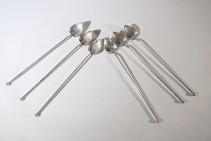 Gorham Sterling Silver Cocktail Straw Spoons