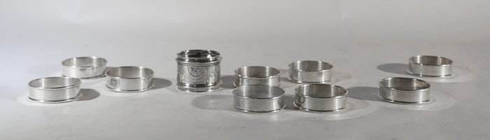 Antique & Vintage Sterling Silver Napkin Rings