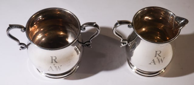 Lunt Sterling Silver Cream & Sugar